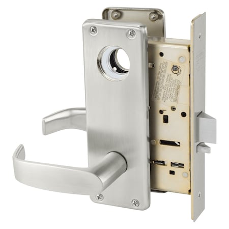 Sargent Grade 1 Classroom Mortise Lock, L - Lever, WT - Escutcheon, Field Reversible, Less Cylinder, ASA Str LC-8237 WTL 32D
